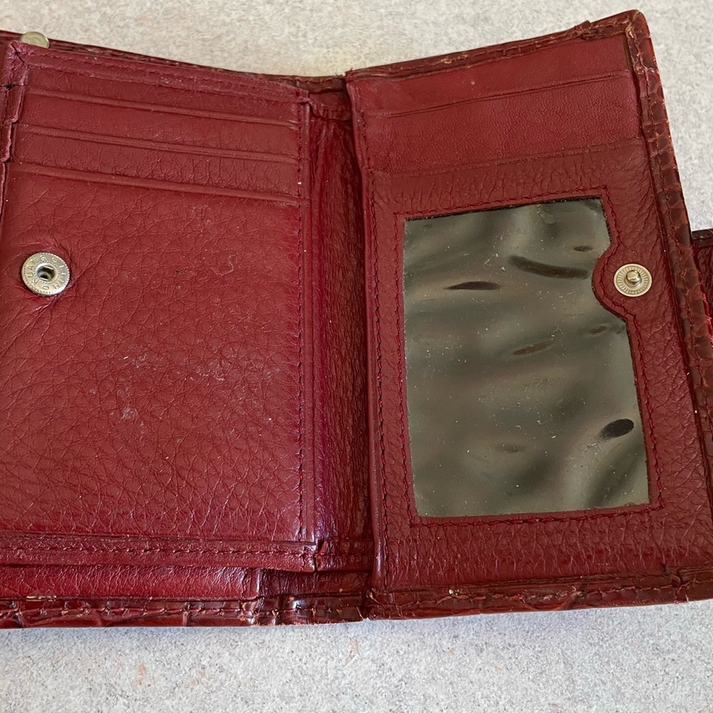 Brighton Red Embossed Croc Wallet - Picture 4 of 8